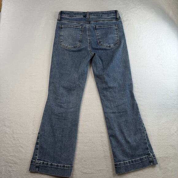 Kut From the Kloth Sz 4 Denim Jeans Kelsey High Rise Ankle Flare Wide Hem - Picture 16 of 16
